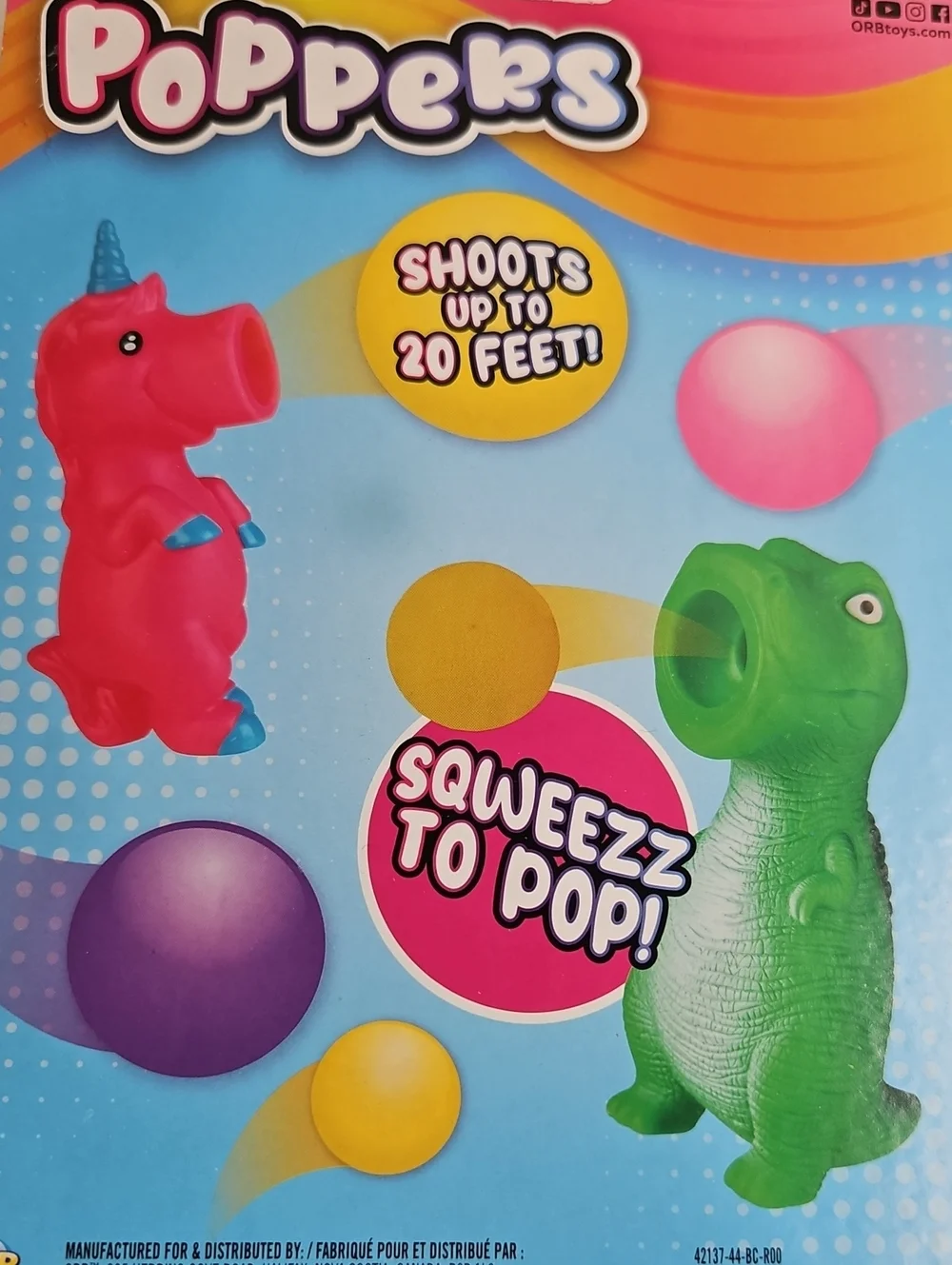 ORB POPPERS SENSORY TOY JUST SQWEEZZ TO POP 1 PC